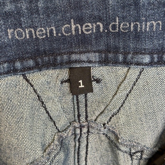 Ronen Chen Denim | Mid Rise VTG Indigo Soft Stretch Skinny Jeans - Picture 12 of 14